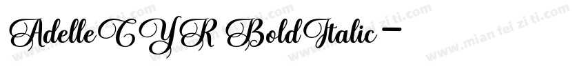 AdelleCYR BoldItalic字体转换